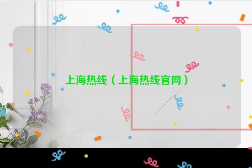 上海热线（上海热线官网）