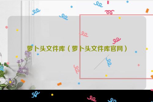 萝卜头文件库（萝卜头文件库官网）