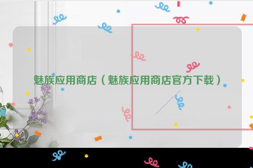 魅族应用商店（魅族应用商店官方下载）