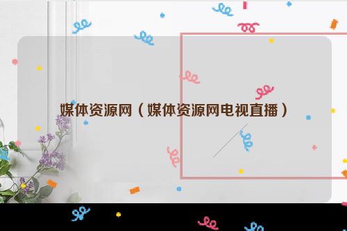 媒体资源网（媒体资源网电视直播）