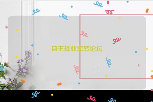 自主择业军转论坛