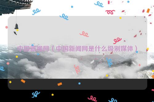 中国新闻网（中国新闻网是什么级别媒体）