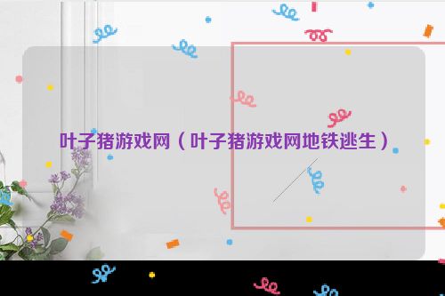 叶子猪游戏网（叶子猪游戏网地铁逃生）