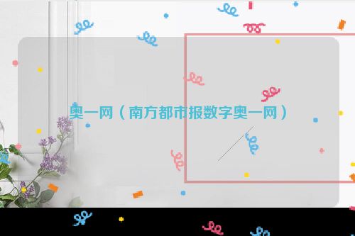 奥一网（南方都市报数字奥一网）